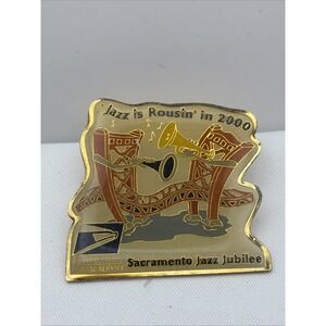 USPS Jazz Jubilee Sacramento California Jazz Is Rousin’ In 2000 Lapel Hat Pin